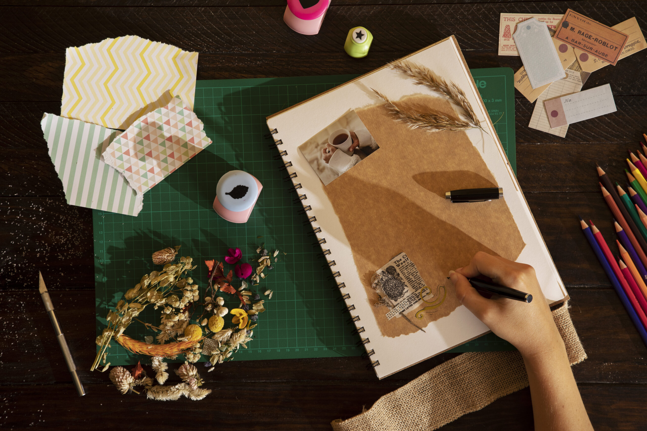 person scrapbooking home scaled Habit Ideas