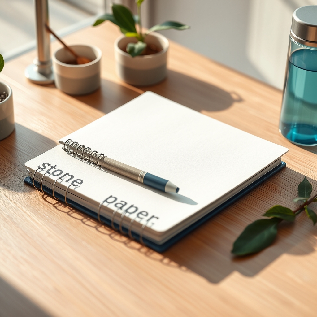 stone notebook product view
