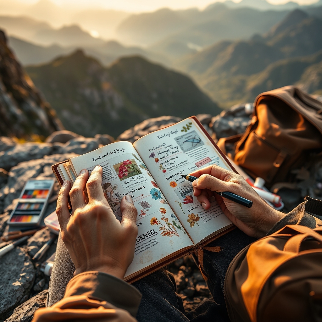 travel journal in action