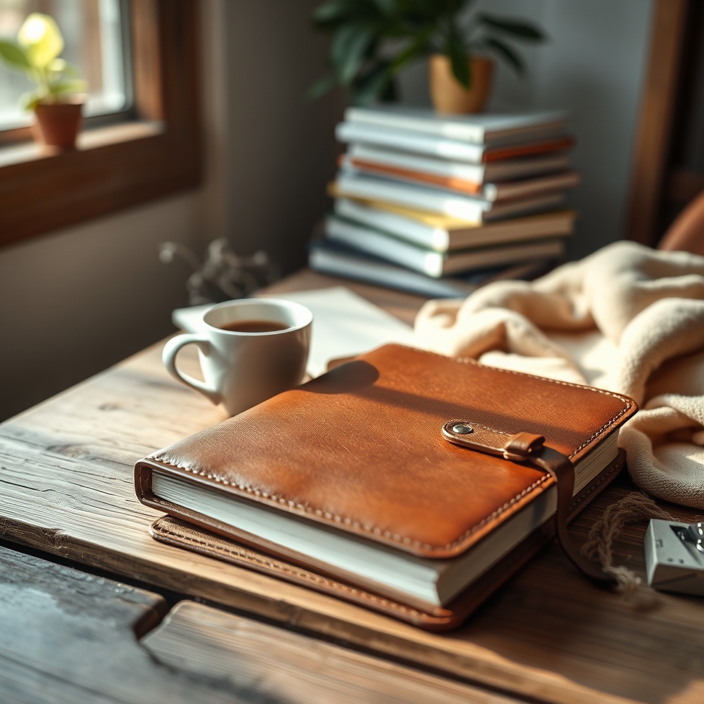 leather journal product view